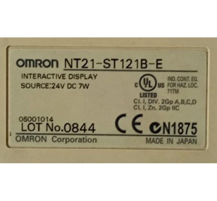 OMRON NT21-ST121B-E INTERACTIVE DISPLAY | Aaliya Marine & Automation